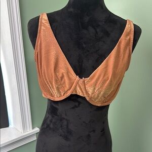 Cacique copper metallic bra 40 D